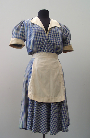Image of waitress costume from "Mildred Pierce" (1945) and "The Man I Love" (1947).